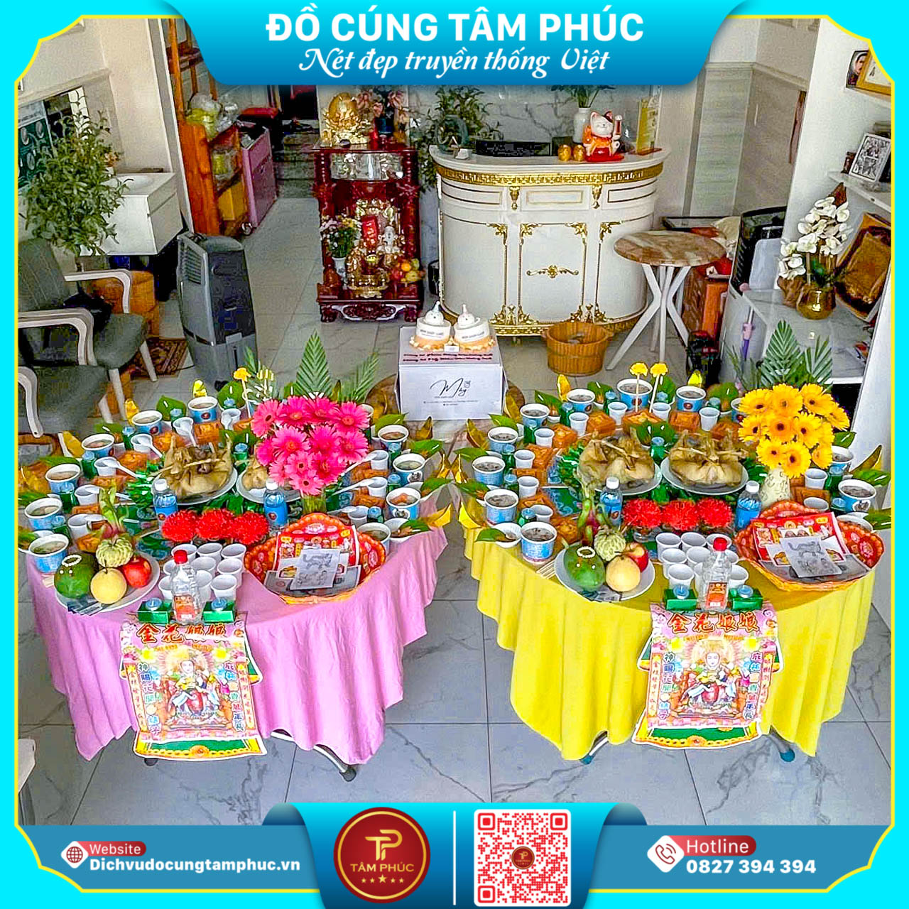 Mâm Cúng Đầy Tháng Song Sinh Cho Bé Tại Cần Thơ